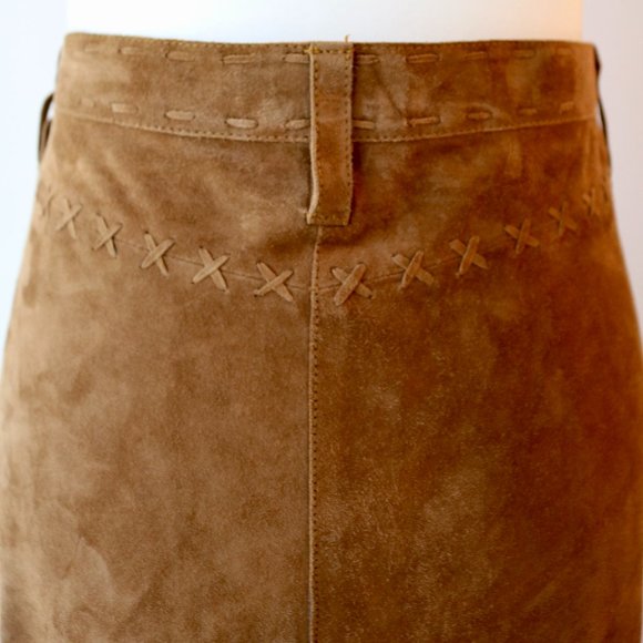 Winter Suede Maxi Skirt - Picture 9 of 11